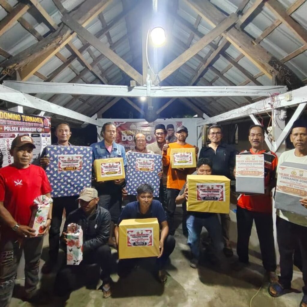 Polsek Arungkeke Gelar Turnamen Domino Sambut HUT RI ke-81, Diikuti 24 Tim