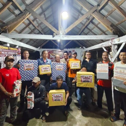 Polsek Arungkeke Gelar Turnamen Domino Sambut HUT RI ke-81, Diikuti 24 Tim