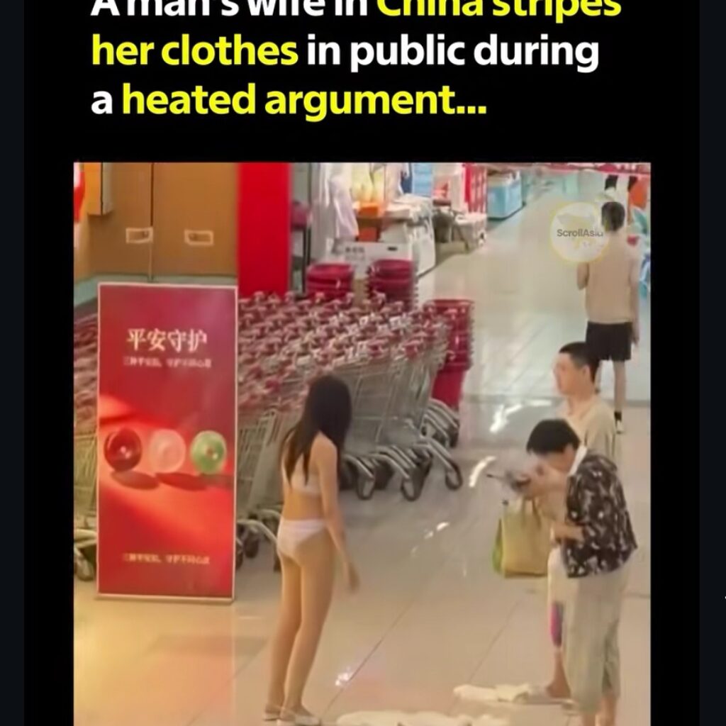 Video Pasutri Berantem di Mal China Viral, Istri Lepas Pakaian di Depan Umum