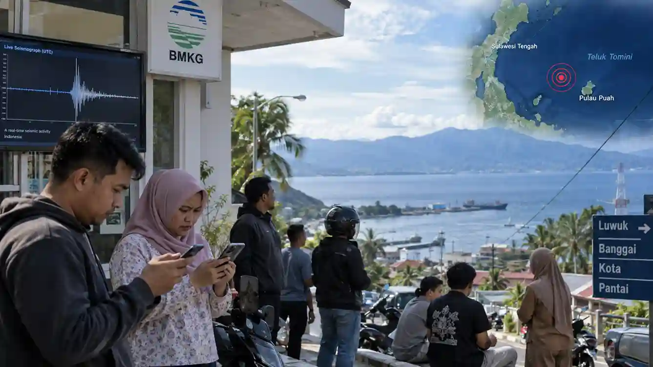 Gempa M 5,3 Guncang Pulau Puah Sulteng, BMKG Pastikan Tak Berpotensi Tsunami 1 Gempa M 5,3 Guncang Pulau Puah Sulteng, BMKG Pastikan Tak Berpotensi Tsunami