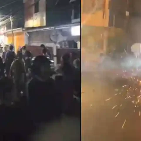 Suasana malam di kawasan Kandea Makassar setelah tawuran dan kematian Rafli