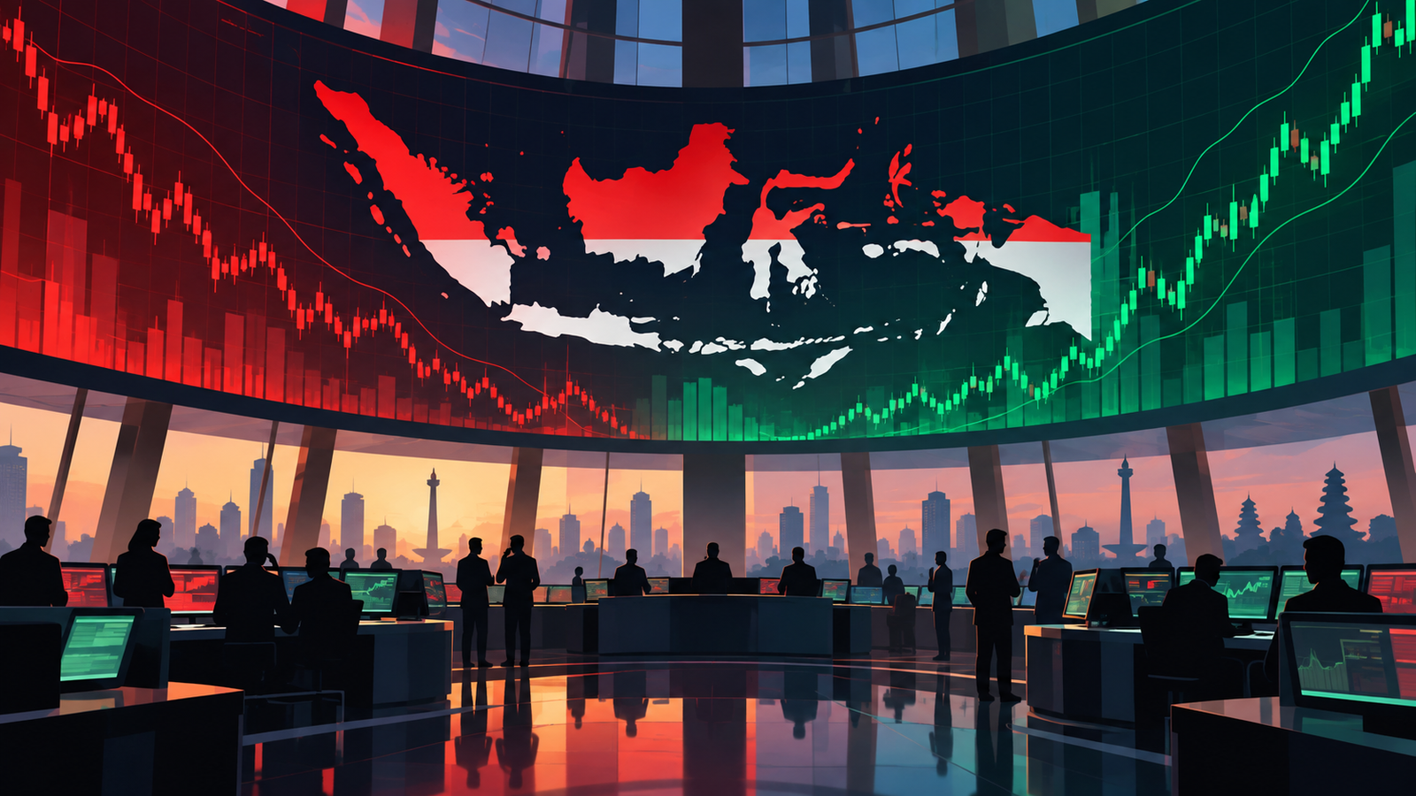 IHSG Turun 0,43% pada 29 September, Asing Jual Bersih Rp777 Miliar 1 Ilustrasi layar grafik pasar saham tanpa angka atau logo