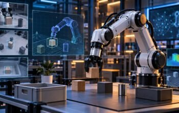 Spirit AI Sempat Ungguli Nvidia di RoboArena, Modelnya Kemudian Dihapus dari Peringkat 7 Ilustrasi lengan robot dalam pengujian kecerdasan buatan di laboratorium
