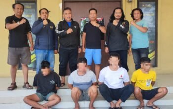 Polsek Lau Amankan Empat Terduga Pelaku Pencurian Tiga Ekor Sapi