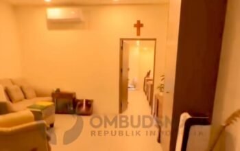 Ruangan di kawasan rumah dinas Lapas Cibinong yang disorot Ombudsman RI