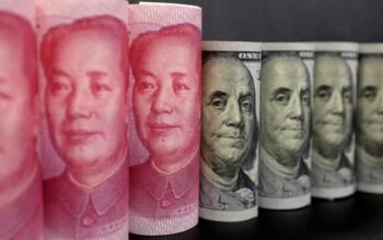 Ilustrasi laporan mengenai Zhejiang Chouzhou Bank dan transaksi perusahaan Rusia