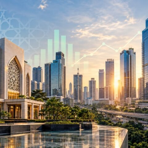 OJK Targetkan Lima Bank Syariah Beraset Jumbo pada 2027 11 Ilustrasi pertumbuhan dan konsolidasi perbankan syariah Indonesia