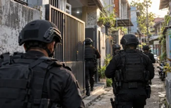 104 Orang Diamankan Saat Kampung Narkoba Borta Digerebek, 98 Positif Tes Urine 6 Ilustrasi penggerebekan kawasan Borta, Makassar