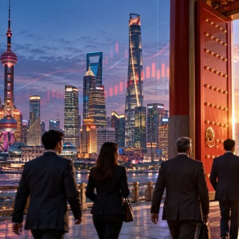 PBOC Janji Buka Pasar Keuangan China Lebih Luas bagi Investor Asing 14 Ilustrasi pusat keuangan China dan investasi global