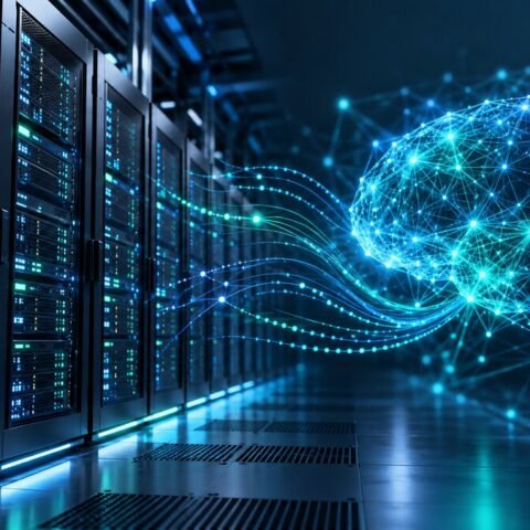 Ilustrasi pusat data untuk model AI DeepSeek V4.1 Flash 1017