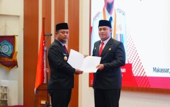 Gubernur Andi Sudirman Lantik Andi Winarno Eka Putra sebagai Pj Sekda Provinsi Sulsel