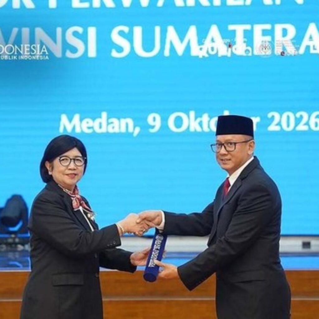 Gubernur BI Mengukuhkan Ameriza Sebagai Kepala Perwakilan Sumut