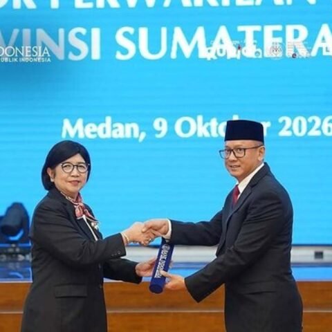 Gubernur BI Mengukuhkan Ameriza Sebagai Kepala Perwakilan Sumut