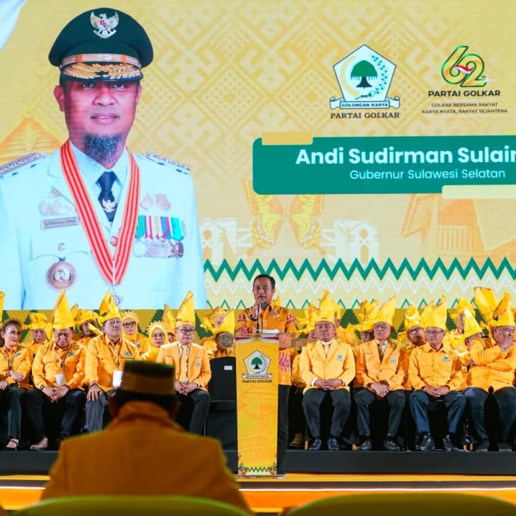 Gubernur Sulsel Hadiri Pelantikan Pengurus Golkar Periode 2025–2030