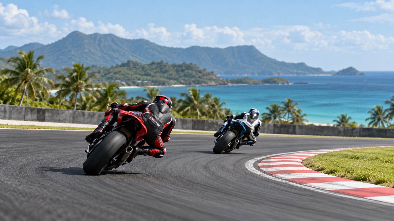 Tiket MotoGP Mandalika 2026 Terjual 90 Persen, BP BUMN Soroti Pariwisata 1 Ilustrasi balapan sepeda motor di sirkuit tropis