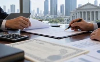 PGUN: Tak Ada Dana Kredit Mengalir dari Gadai Saham Pemegang Utama 7 Ilustrasi penelaahan dokumen gadai saham dan fasilitas kredit