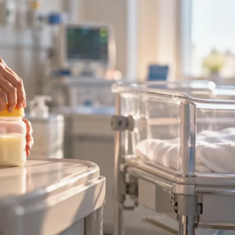 Bayi Alena Meninggal Usai Diduga Diberi Telur Mentah, Penyebab Belum Diumumkan 10 Ilustrasi orang tua menyiapkan susu bayi dengan aman