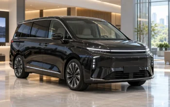 Denza Resmi Berganti Nama Jadi Danza di Indonesia 6 Ilustrasi mobil listrik premium tanpa logo di ruang pamer