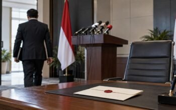 Timothy Ivan Triyono Mundur sebagai Deputi II Bakom RI 3 Ilustrasi pejabat komunikasi pemerintah meninggalkan ruang konferensi pers