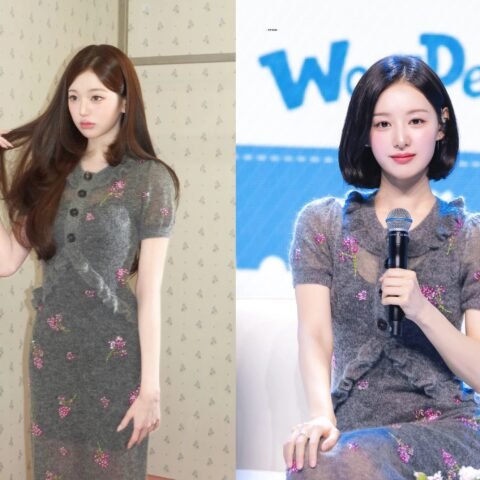 Jang Won-young dan Kim Ji-won Pamer Gaun Sama, Gaya Berbeda Picu Viral 11 Jang Won-young dan Kim Ji-won Pamer Gaun Sama, Gaya Berbeda Picu Viral