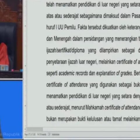 MK Tak Temukan Bukti Ijazah Gibran Setara SMA, Sertifikat Kehadiran Bukan Bukti Lulus