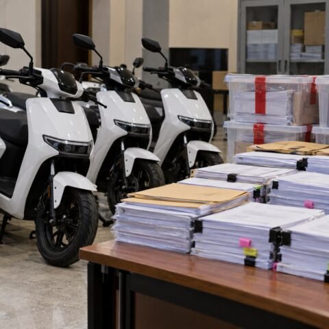 Kejagung Tetapkan Lima Tersangka Dugaan Korupsi Motor Listrik MBG 12 Ilustrasi motor listrik dan dokumen pengadaan dalam penyidikan