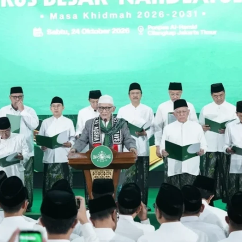 PBNU 2026–2031 Dilantik di Jakarta, Miftachul Akhyar Pimpin Baiat