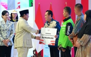 Presiden Prabowo Subianto berpidato pada Rakornas TPAKD di JIEXPO Kemayoran, 22 Oktober 2026