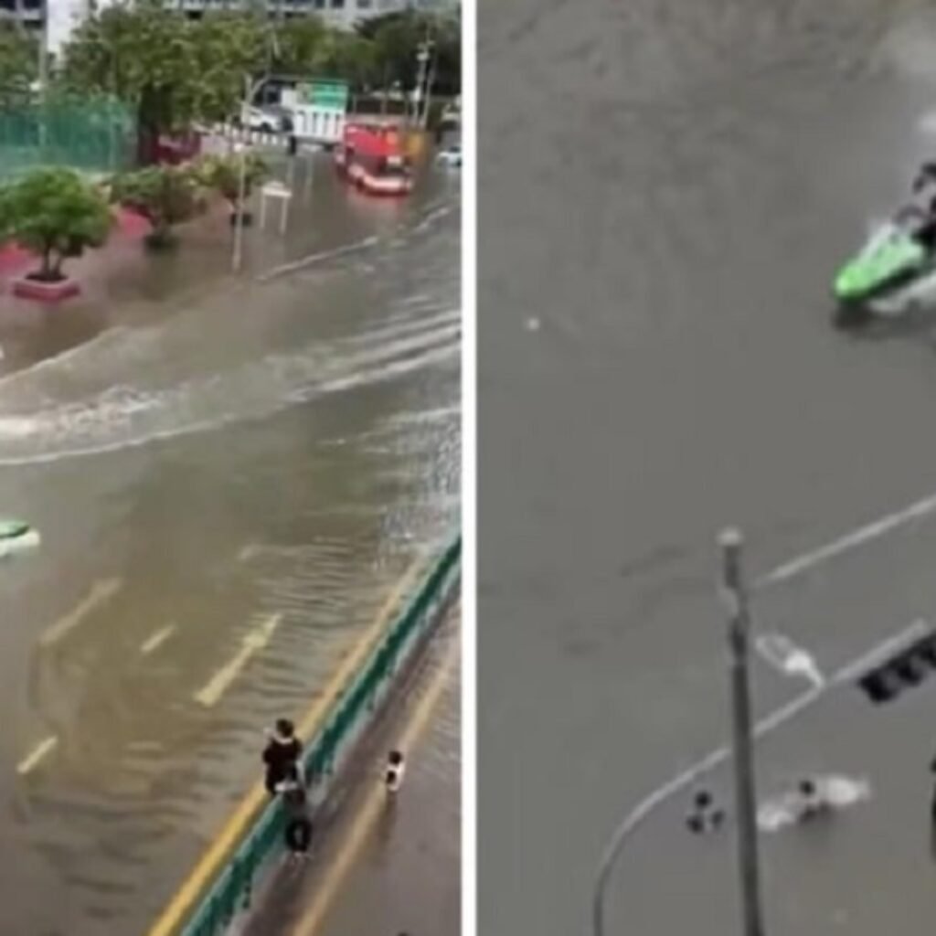 Thailand man jailed for riding jet ski on flooded Bangkok street