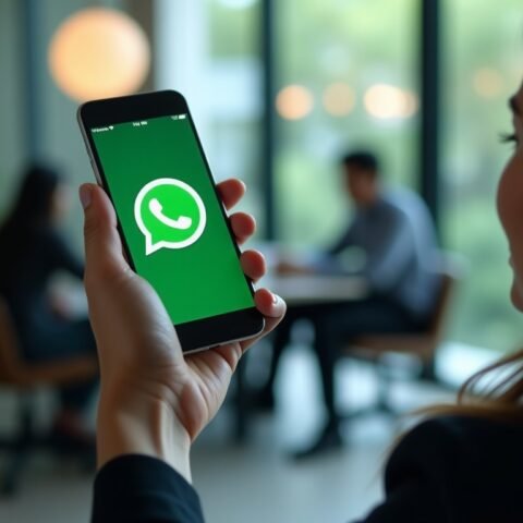 Ilustrasi fitur Restricted Chat pada aplikasi percakapan di ponsel