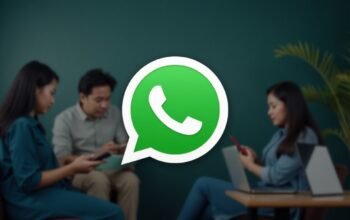 Ilustrasi fitur pesan terjadwal WhatsApp di ponsel Android